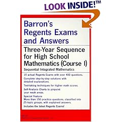 Barron's Regents Exams and Answers Sequential Math Course I
