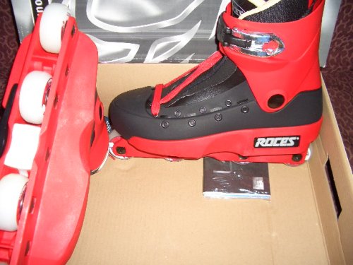 Roces 5K Aggressive Inline Skate size 57mm 89a. wheels Abec 5 Bearings Memory Foam and Buckle