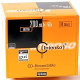 Intenso CD-R Rohlinge 700MB, 52x, Slim Case, 10er Box