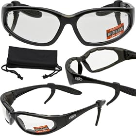 Hercules Black Frame-Clear Lenses Safety Glasses ANSI Z87.1+ Eyewear