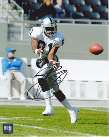Tim Brown Autographed Oakland Raiders 8x10 Photo - Future Hall of Famer