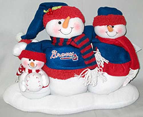 Atlanta Braves MLB Table Top Snow Family