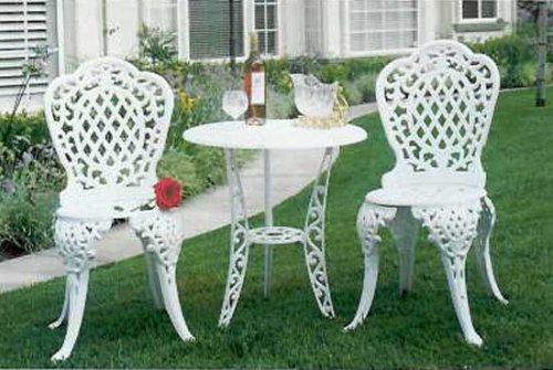 Meadow Decor Amazon Bistro Set - Cast Aluminum Bistro Set