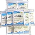 Primacare HB-10 Emergency Foil Mylar Thermal Blanket, 52" Length x 84" Width (Pack of 10)