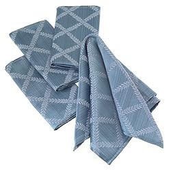 Lenox Laurel Leaf Napkins, Platinum, Set of 4