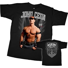 WWE World Wrestling Entertainment John Cena Construction Black T-shirt Tee