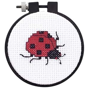 Apprendre A Craft coccinelle compt&eacute; point de croix Kit 3 "rond 11