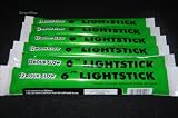 Set of 6 Green Jumbo 6 Inch 12 Hour Safety Glow Light Sticks