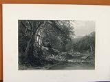 Picturesque America Adirondack Woodds Steel Engraving