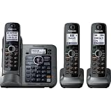 Panasonic KX-TG7643M dect 6.0 Link-to-Cell Bluetooth Cordless Phone with 3-Handsets