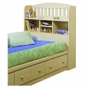 South Shore Furniture, Popular Collection, Bookcase Headboard 39", Natural Maple