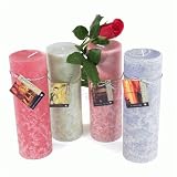 Ultra Scented 3x9 Pillar Candle - Natural Wax - Sandalwood