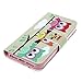 ivencase C38 Owl Design PU Leather Stand Case Cover for Apple iphone 5 5S SE + One
