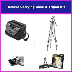 Deluxe Digital Camera Camcorder Carrying Case and Professional 53 Inch Tripod for The... by 