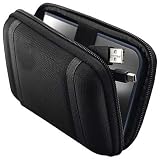 Small Hard Drive Case for Ultra Protection for Mini / Slim External HardDrives - Provides Storage for IOMEGA eGo Portable Hard Drive and accessory cables ( Internal case dimentions: 5.5" x 3.5" x 1.25" see compatibility below )