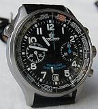 40mm POLJOT TRAVELER CHRONOGRAPH WATCH CITIES 23 jewels
