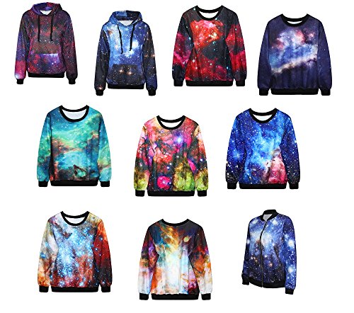 (コズミックツリー)COSMIC TREE　宇宙 コスモ 柄 トレーナー パーカー ユニセックス 男女兼用 長袖 アウター シャツ オールシーズン 15-33