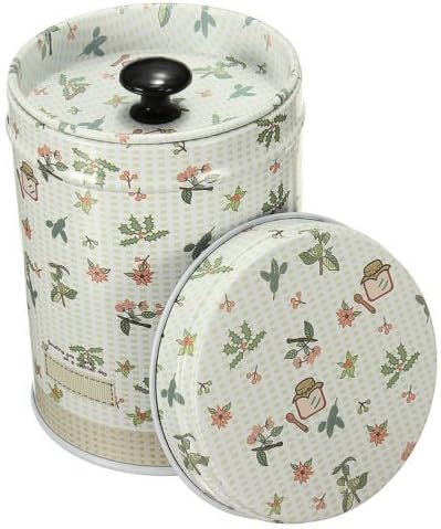 Tgp Vintage Double Cover Tea Caddy Box Container Food Storage Tin Boxes Case Canisters &amp; Jars