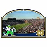 NCAA Notre Dame Fighting Irish 11-by-17 Wood Sign Stadium