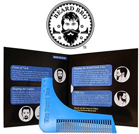 The Beard Bro W/ Mini Old School Batman Comb! Ultimate Maintenance Comb W/ Fast & Easy Perfect Lines