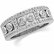 14K White Gold Diamond Anniversary Band - 1.00 Ct.