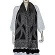 Wool Long Scarf Winter Fashion Handcrafted Items Clothes from India with Pom-Pom 28 x 72 inches