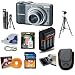 Canon Powershot A2000IS 10MP Digital Camera & Accessory Kit with 2GB Memory + Extra Batteries + Case/Tripod & More