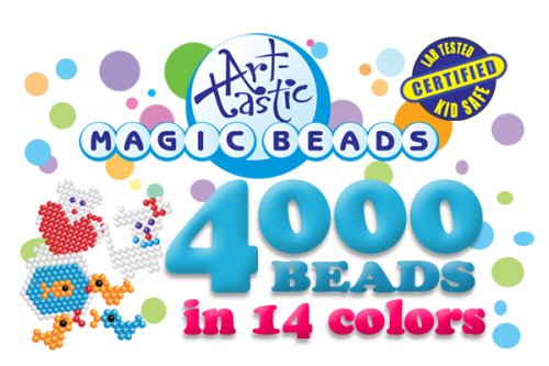 Childrens Toyshop  Toys : Manley Magic Beads Refill Set - 4000 Beads For Medium Playset