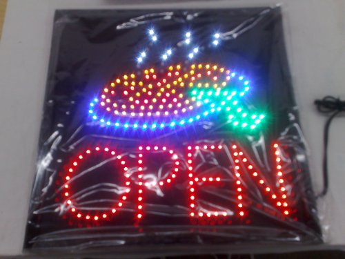 Pizza Open Bright LED Flashing Sign 19
