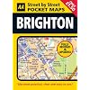 AA Street by Street Pocket Map Brighton (AA Street by Street)
