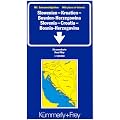 Carte routi�re et touristique : Croatie - Slov�nie - Bosnie