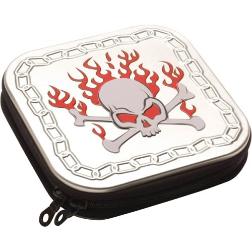 Electronics: 24 CD Skull Wallet