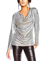 SAINT GERMAIN PARIS Camiseta Manga Larga Aneth (Plateado)