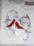Nicole Miller Red High Heel Shoes Ladies Shirt the Perfect Fit Sz.2x