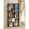 Display Bookcase Contemporary Style in Cappuccino Finish