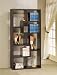 Display Bookcase Contemporary Style in Cappuccino Finish