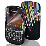 GADGETSNTECHS HIGH QUALITY BLACKBERRY BOLD 9900 STYLISH SHOOTING STAR DESIGN HYDRO GEL CASE | COVER | SKIN | PROTECTOR^^INCLUDED SCREEN PROTECTOR^^POLISHING CLOTH^^