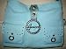Guess Lisa Turqouise Shoulder Bag / Handbag with Rhinestones