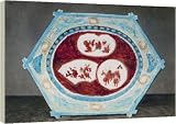 Box Canvas Print of Kaga or Kutani plate, 1882. from Heritage-Images