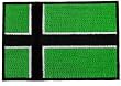 Vinland Viking Flag Embroidered Patch Norway Leif Erickson Norwegian Emblem