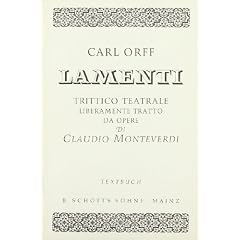 Lamenti: Trittico teatrale liberamente tratto da opere. Textbuch/Libretto.
