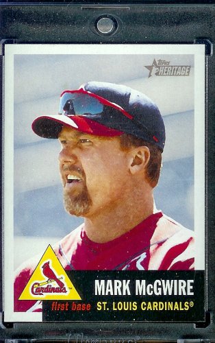 2002 Topps Heritage # 36 Mark McGwire St. Louis Cardinals Baseball Card - Mint Condition - Shipped In Protective ScrewDown Case!
