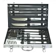 Daxx Stainless Steel 10 piece Barbeque (BBQ) Cooking Grilling Utinsel Set