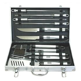 Boston Traveler Outdoor Stainless Steel 10-Piece Barbecue Grill Set by 