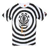 Element T-Shirt Maenner , weiss/schwarz, L