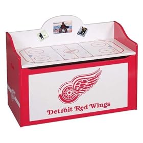 Guidecraft NHL Red Wings Toy Box by Guidecraft