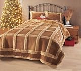 G.L. Bowron  Genuine Sheepskin Bed Coverlet