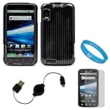 Black Durable Two Piece Protective Rubberized Crystal Hard Case Cover for A ....