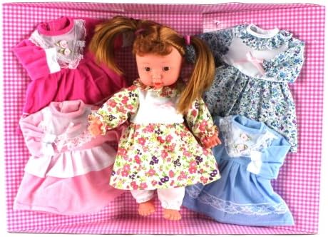 My Lovely Baby 17 Battery Operated Toy Baby Doll w/ 4 Different Outfits, Says 'Mama' and 'Baba', Crying, Laughing Sounds