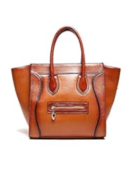 From Amazon.com. Click for details:
 Shoes: Kattee Ladies Classic Genuine Leather Smile Face Handbag Tote Purse Shoes: Kattee Ladies Classic Genuine Leather Smile Face Handbag Tote Purse
